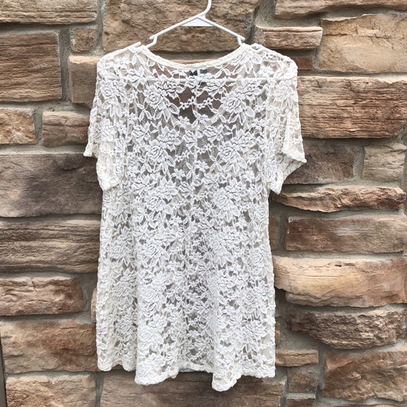 Lace short sleeved top - Picture 3 of 3